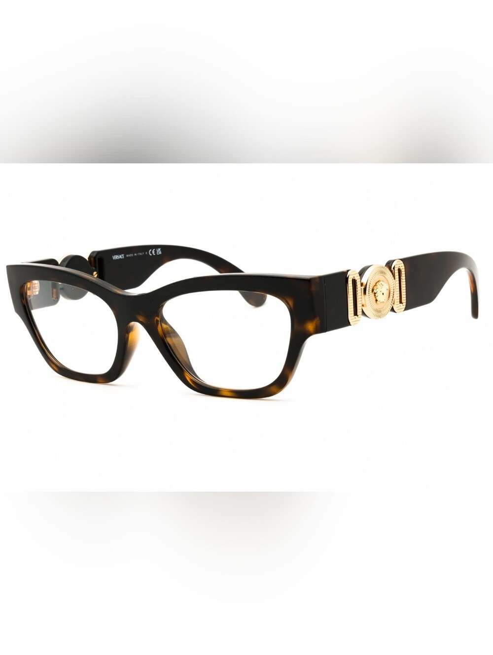 Versace, 0VE3367U, HAVANA/Clear demo lens, Woman's Eyewear Frame, Size52X17X140